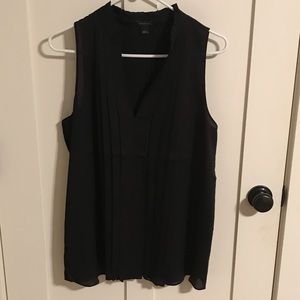 Banana Republic Black Pleated Top